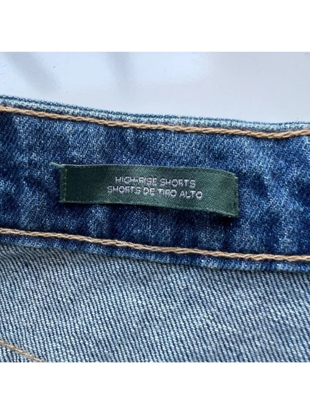 Wild Fable High-Rise Denim Shorts Womens 10 Blue Distressed Casual 2.5